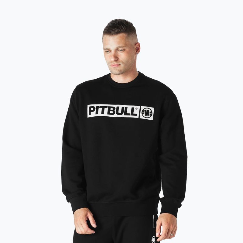 Мъжки суитшърт Pitbull West Coast Crewneck Hilltop Terry Group black