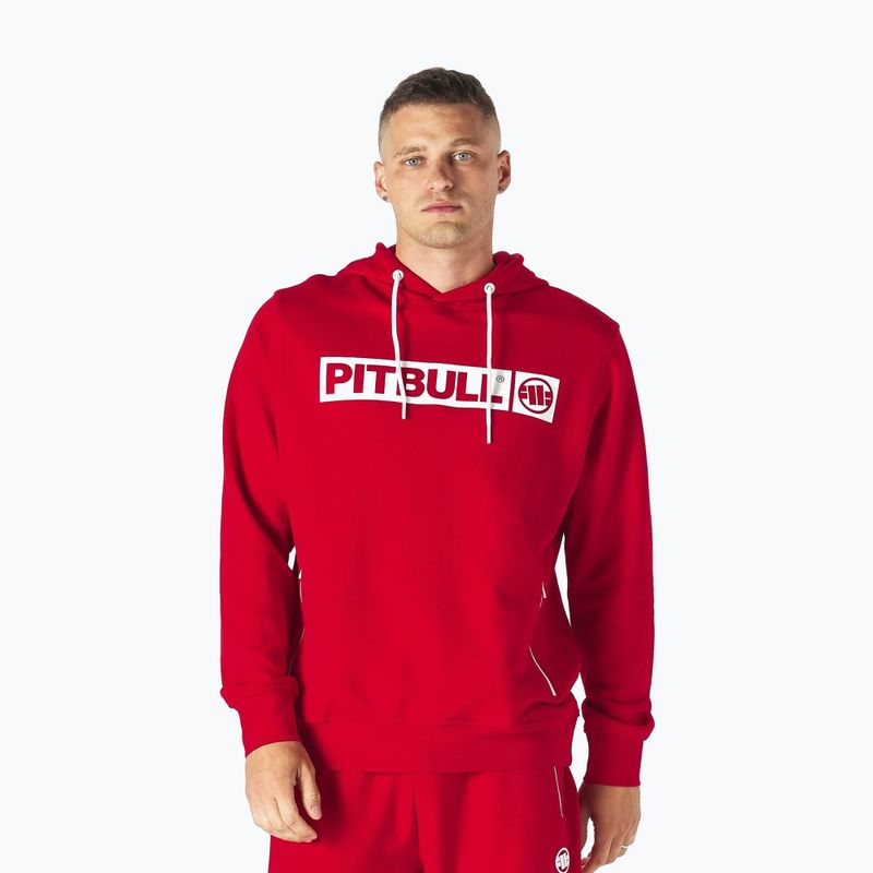 Мъжки суитшърт Pitbull West Coast Hooded Hilltop Terry Group red