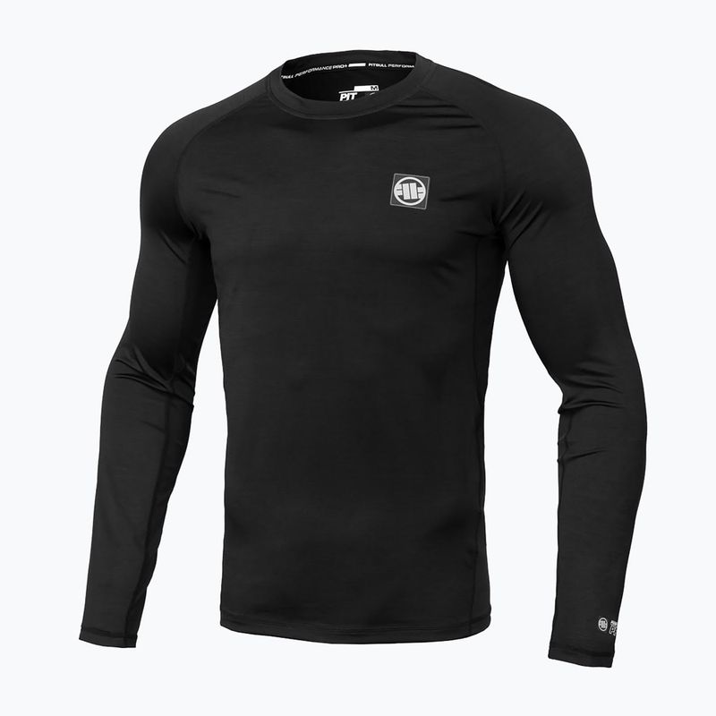 Мъжки Rashguard с дълъг ръкав Pitbull West Coast Performance Small Logo black 6