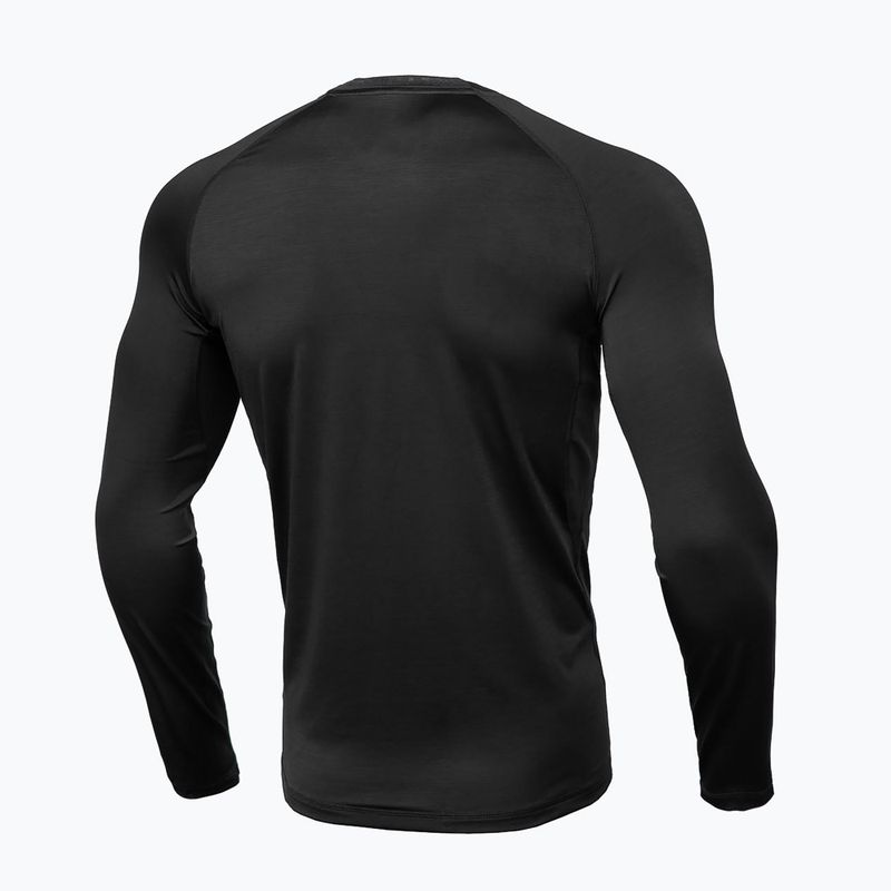 Мъжки Rashguard с дълъг ръкав Pitbull West Coast Performance Small Logo black 7