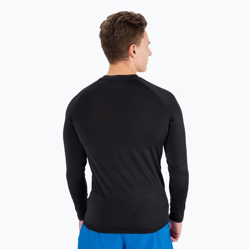 Мъжки Rashguard с дълъг ръкав Pitbull West Coast Performance Small Logo black 3