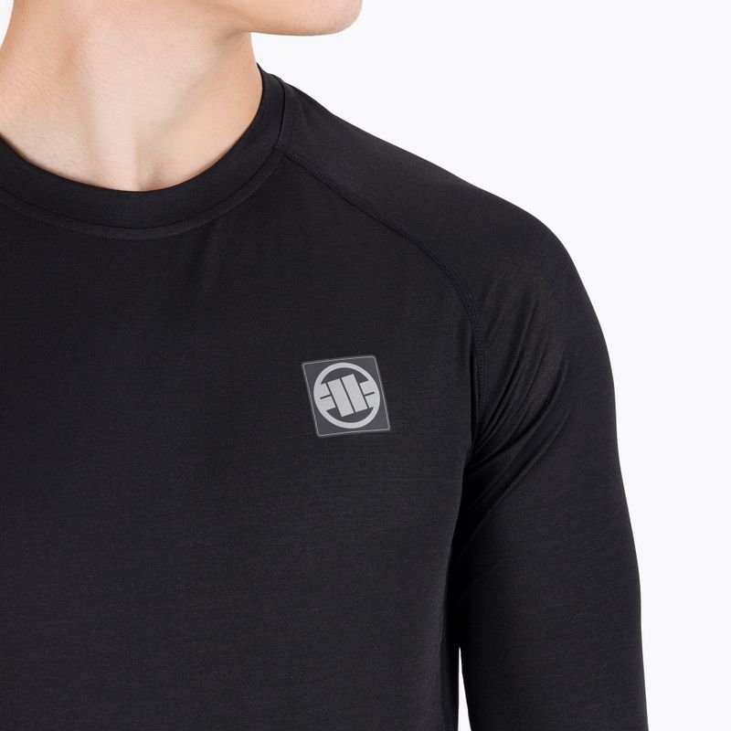 Мъжки Rashguard с дълъг ръкав Pitbull West Coast Performance Small Logo black 4