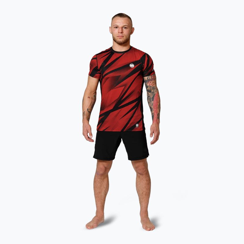 Мъжка тениска за тренировка Pitbull Mesh Performance Pro Plus Dot Camo II red 2