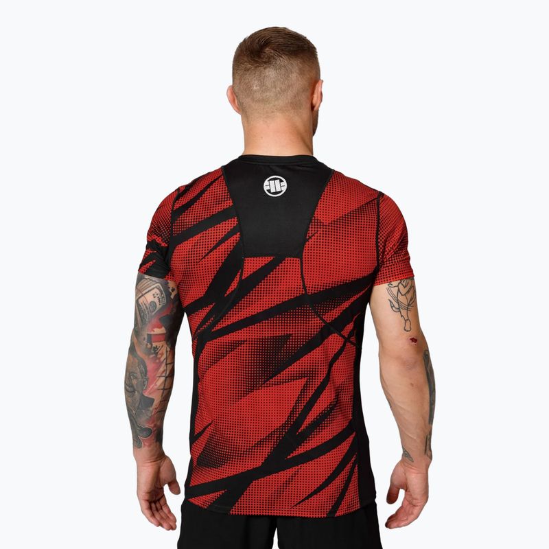 Мъжка тениска за тренировка Pitbull Mesh Performance Pro Plus Dot Camo II red 3