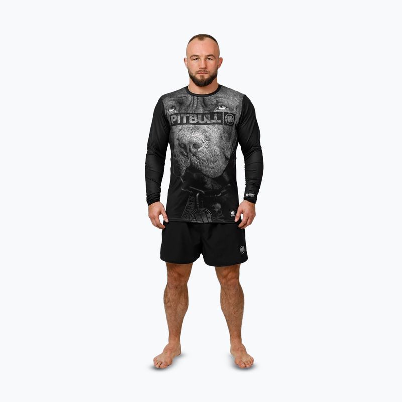 Мъжка блуза с дълъг ръкав за тренировка Pitbull Mesh Performance Pro Plus Born in 1989 black 2