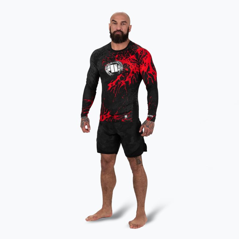 Мъжки рашгард с дълъг ръкав Pitbull Rashguard Blood Dog II black 2