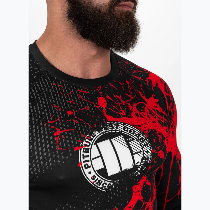 Мъжки рашгард с дълъг ръкав Pitbull Rashguard Blood Dog II black 4