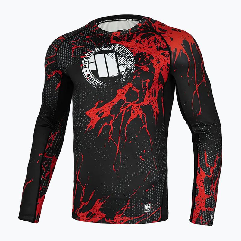 Мъжки рашгард с дълъг ръкав Pitbull Rashguard Blood Dog II black 7