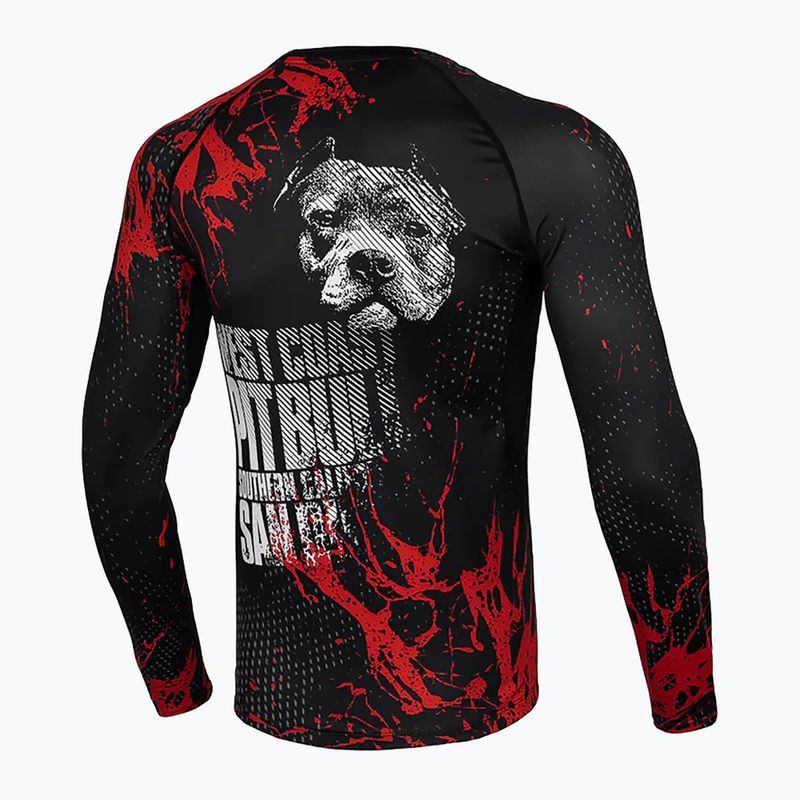 Pitbull мъжки ръкав с дълъг ръкав Rashguard Blood Dog II black 8