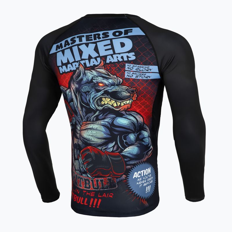 Мъжки Rashguard с дълъг ръкав Pitbull West Coast Masters of MMA Hilltop Rash black 2