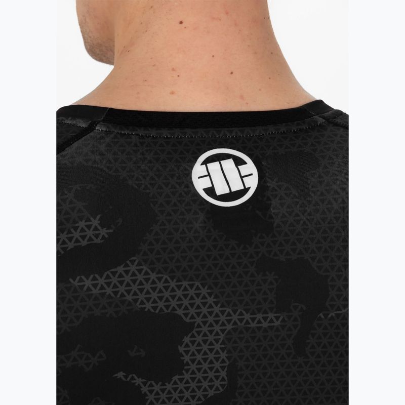 Мъжки Rashguard с дълъг ръкав Pitbull West Coast Net Camo 2 Rash black camo 4