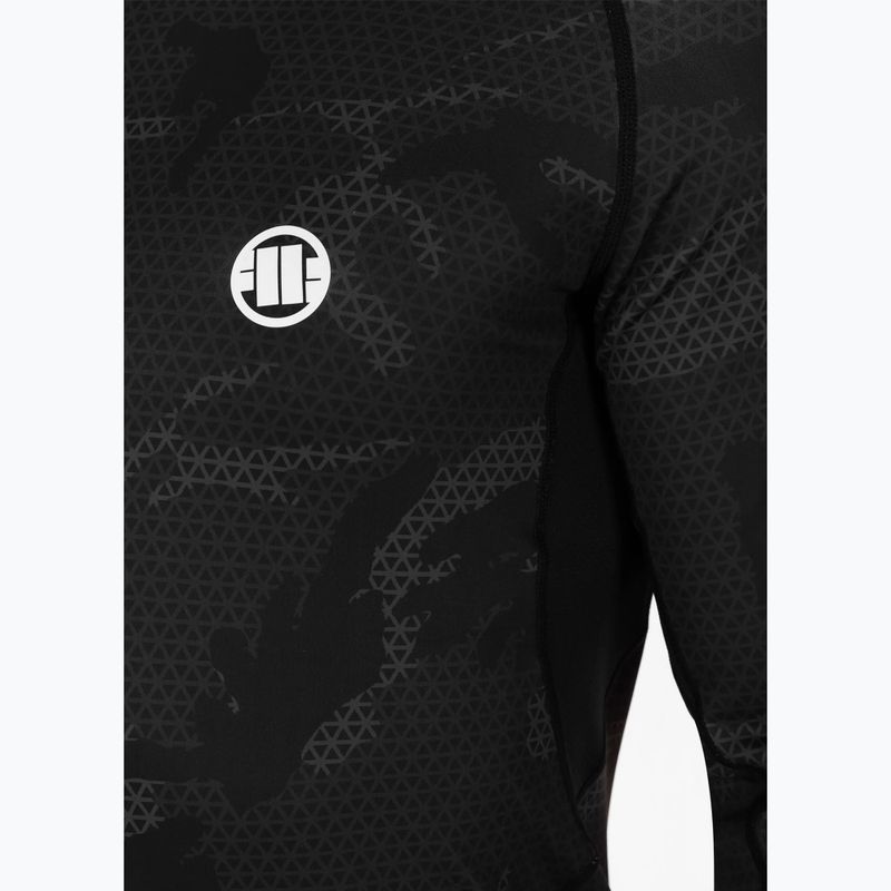 Мъжки Rashguard с дълъг ръкав Pitbull West Coast Net Camo 2 Rash black camo 5