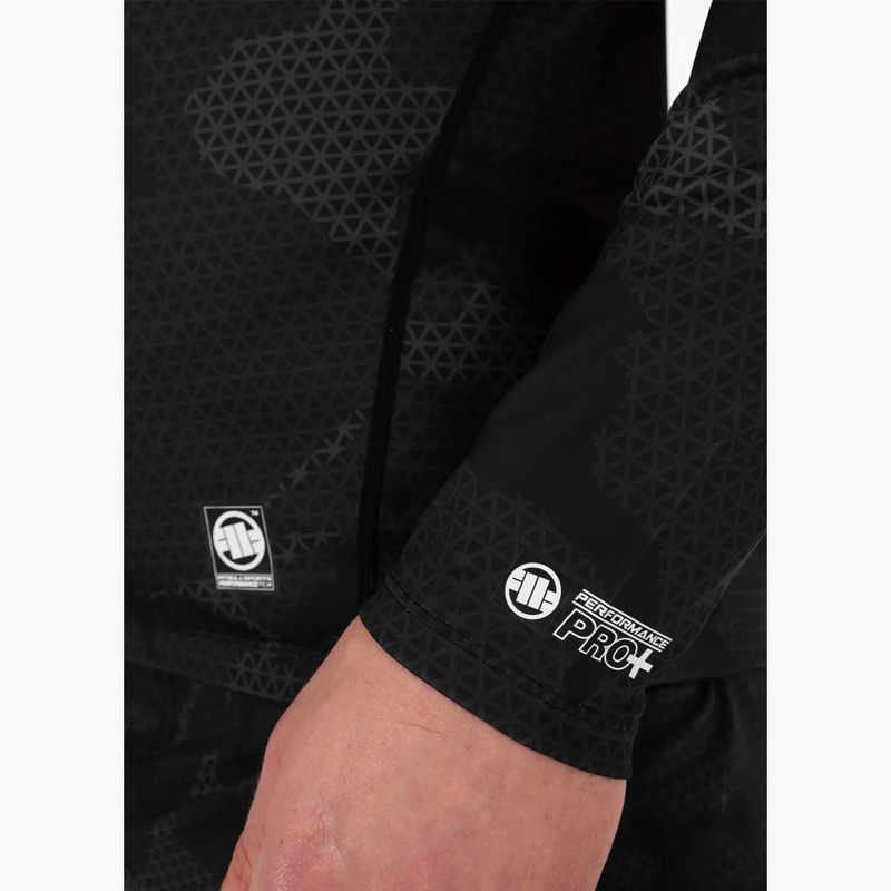 Мъжки Rashguard с дълъг ръкав Pitbull West Coast Net Camo 2 Rash black camo 6