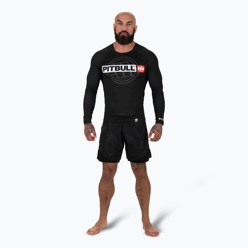 Мъжки рашгард с дълъг ръкав Pitbull Rashguard Hilltop Sports black 2