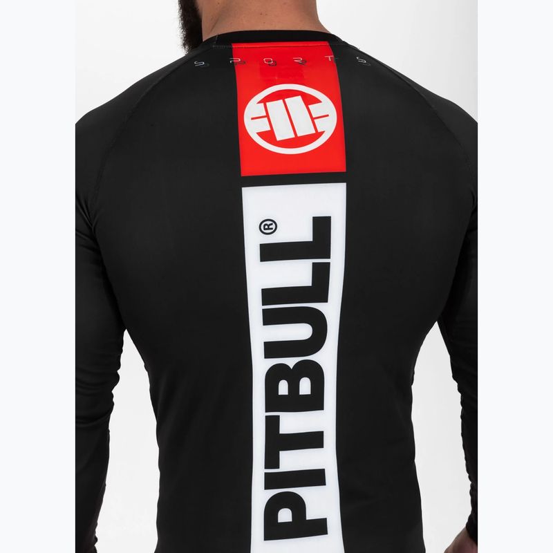 Мъжки рашгард с дълъг ръкав Pitbull Rashguard Hilltop Sports black 5