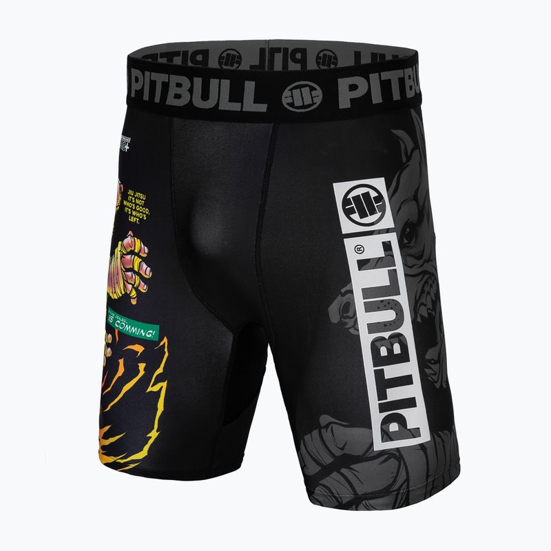 Мъжки шорти за компресия Pitbull West Coast Masters of BJJ Hilltop black