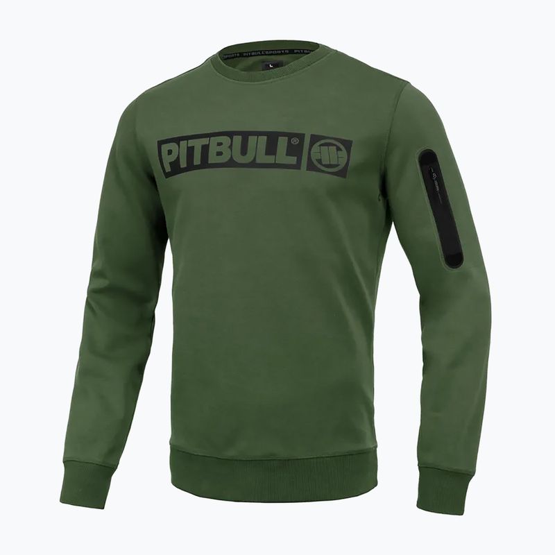 Мъжки суитшърт Pitbull West Coast Beyer Crewneck olive 5