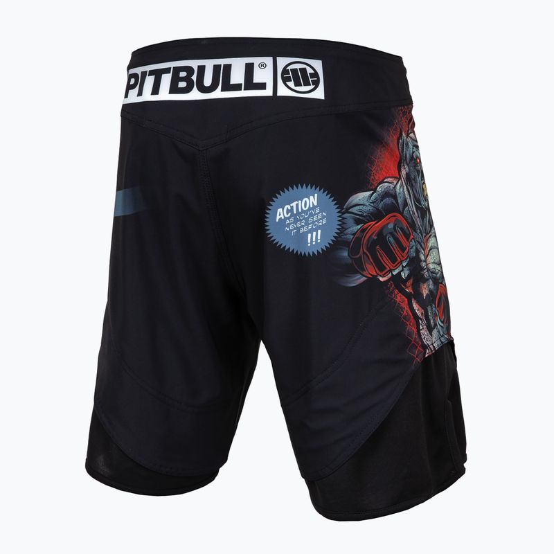 Мъжки шорти за граплинг Pitbull West Coast Grappling 1 Masters of MMA Hilltop black 2
