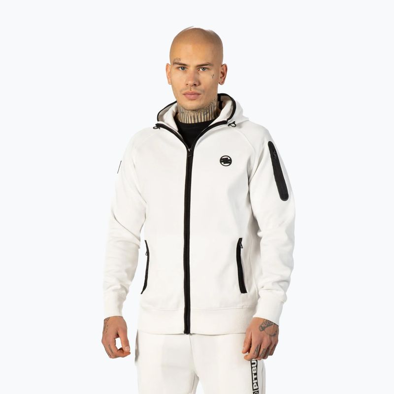 Мъжки суитшърт Pitbull West Coast Hermes Hooded Zip off white