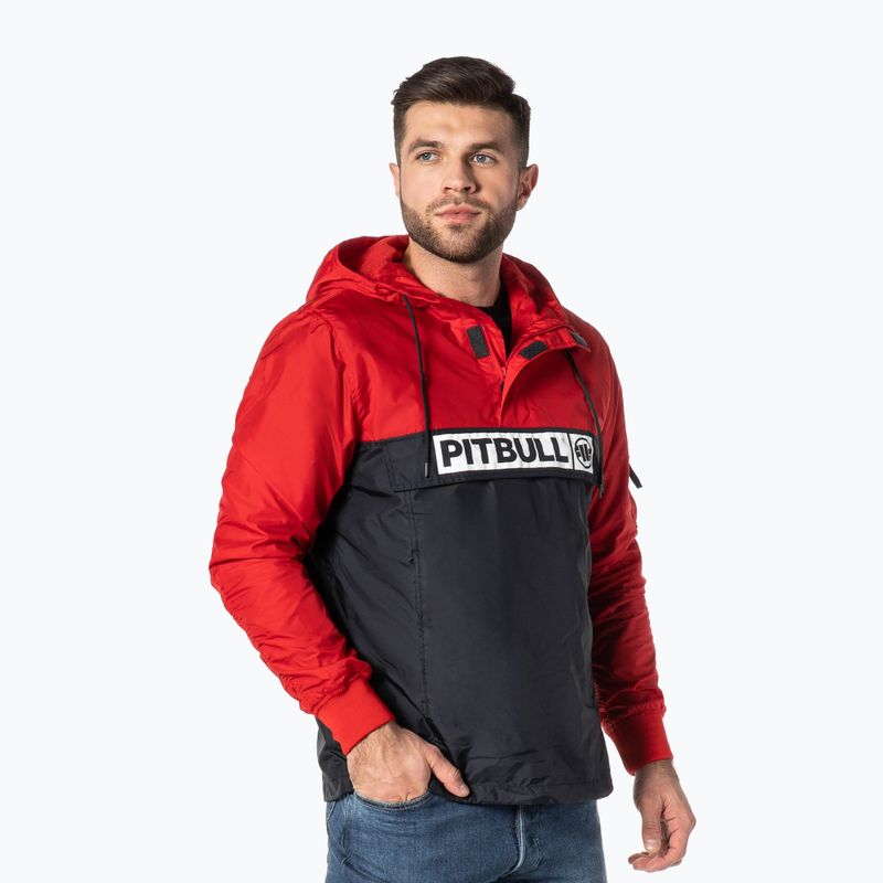 Pitbull West Coast мъжко яке Loring Two-Color Kangaroo червено/тъмночервено
