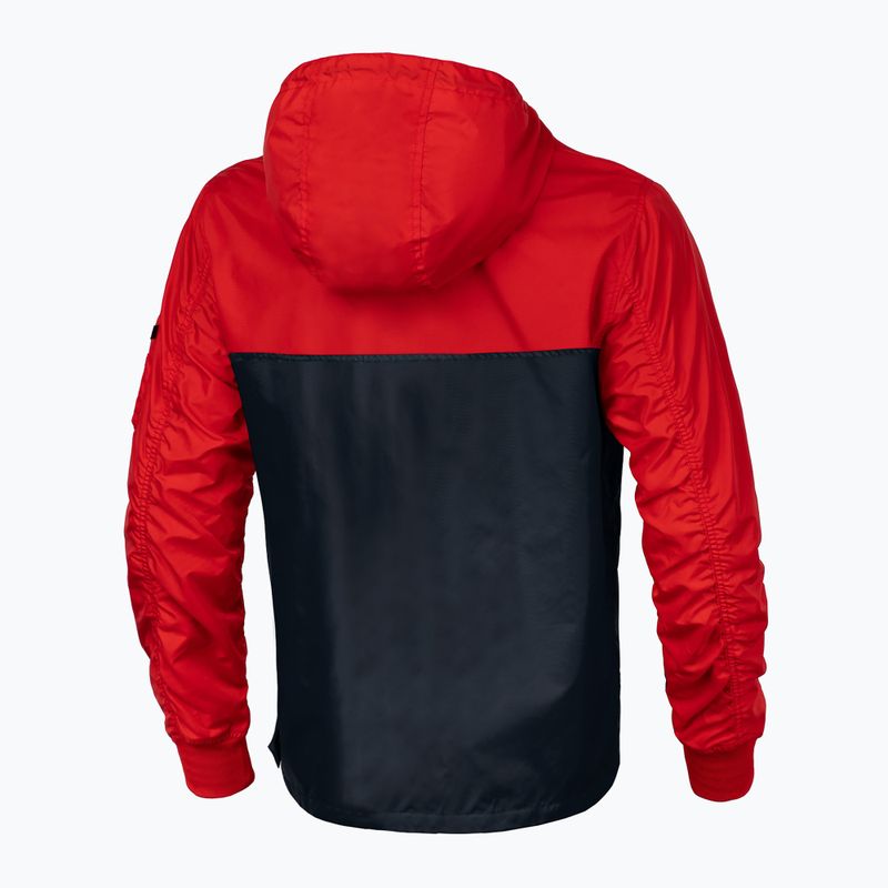 Pitbull West Coast мъжко яке Loring Two-Color Kangaroo червено/тъмночервено 5
