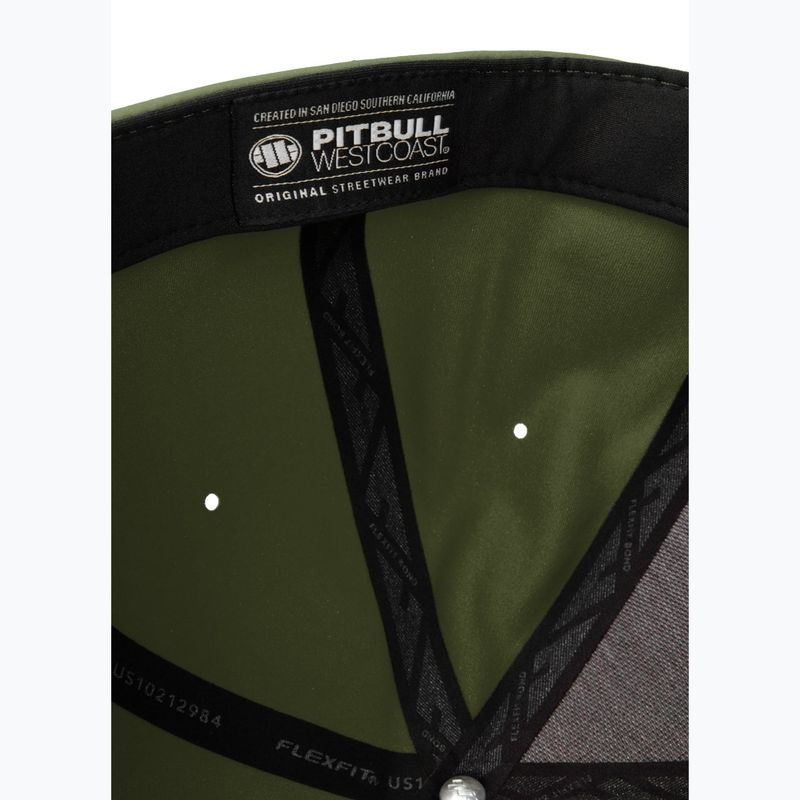 Pitbull West Coast Мъжка пълна шапка ,,Hilltop" Stretch Fitted olive 8