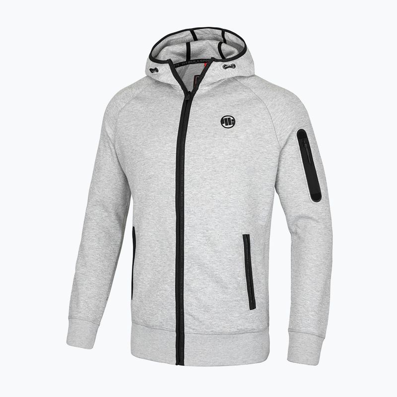 Мъжки суитшърт Pitbull Hermes Hooded Zip grey/melange 4