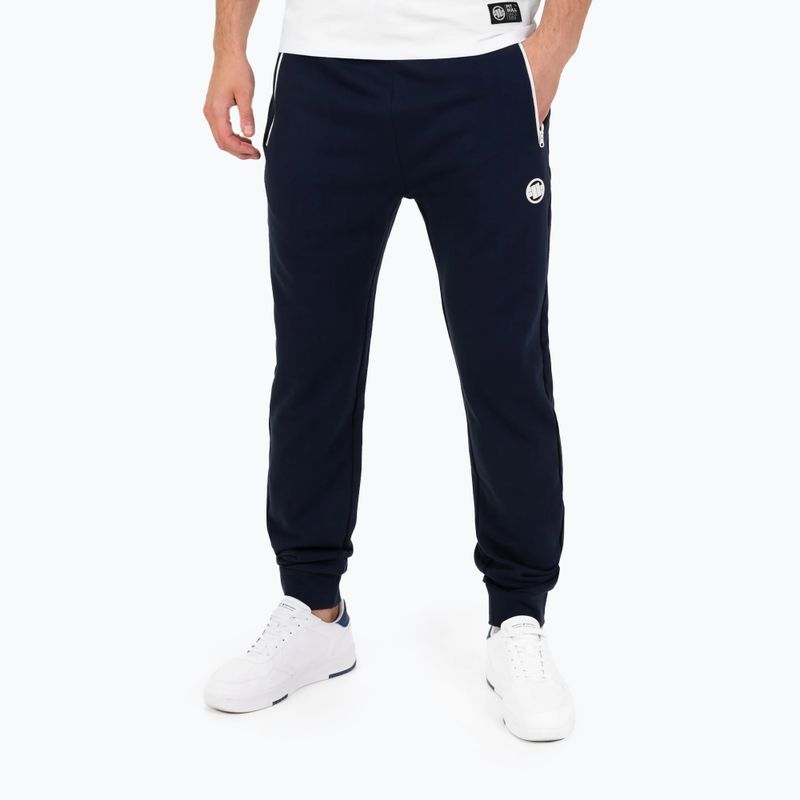 Pitbull West Coast мъжки спортни панталони Small Logo Terry Group dark navy