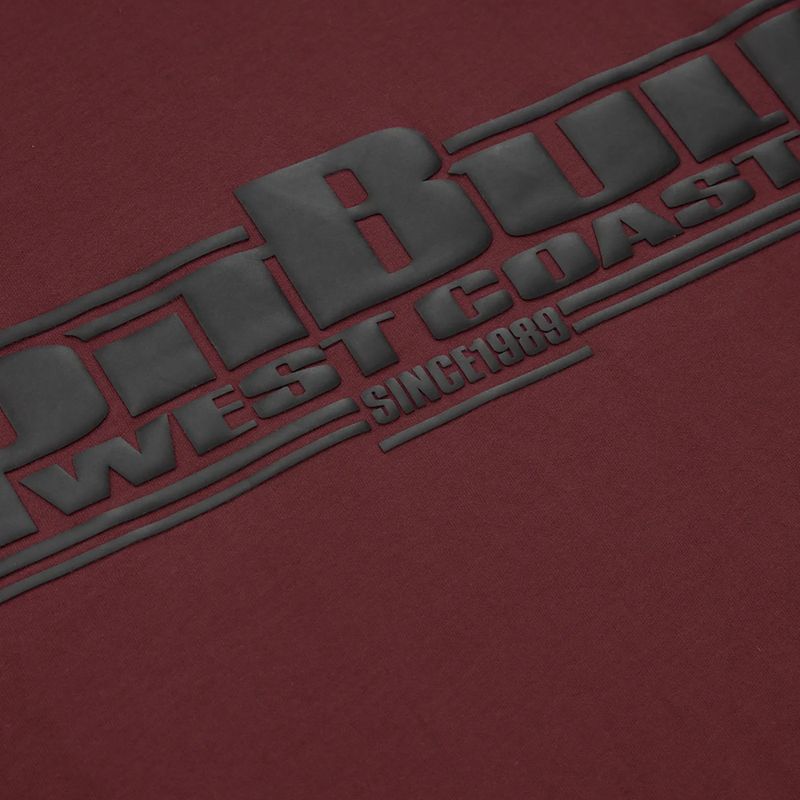 Мъжка тениска Pitbull West Coast T-S Classic Boxing burgundy 3