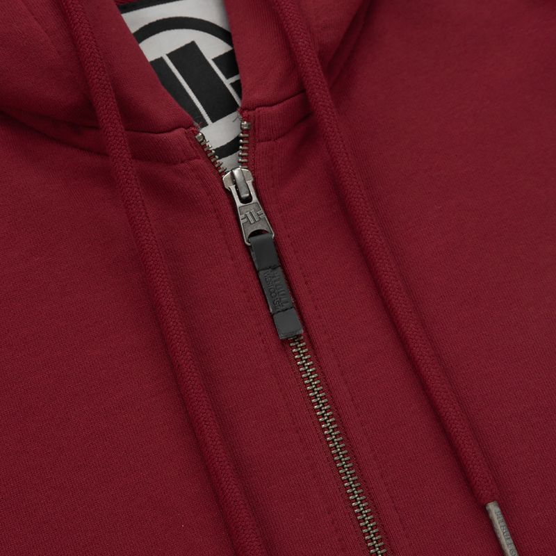 Мъжки суитшърт Pitbull West Coast Everts Hooded Zip burgundy 3