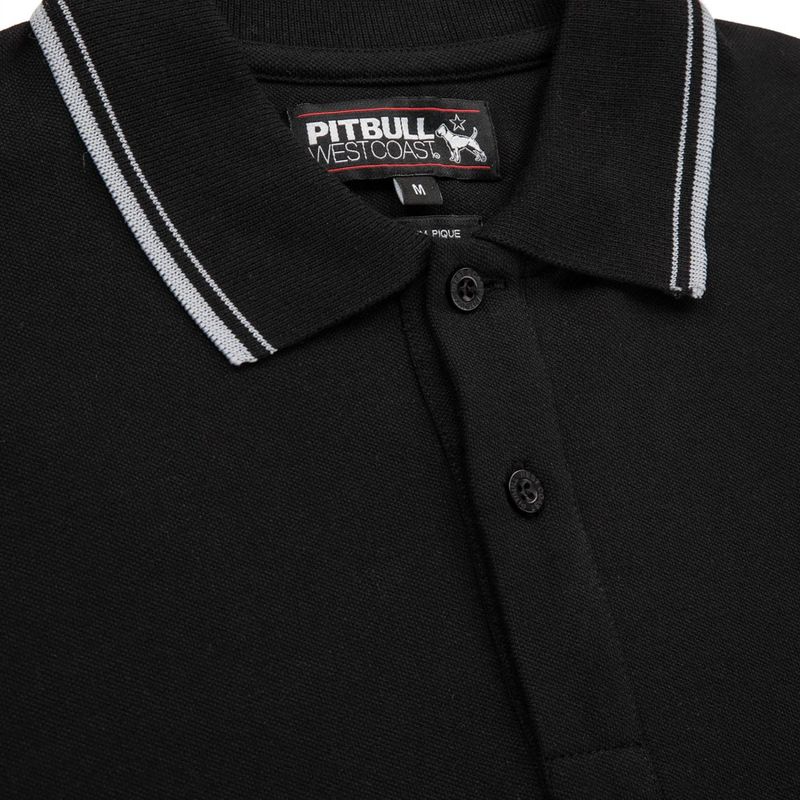 Мъжка поло тениска Pitbull West Coast Polo Pique Stripes Regular black 6