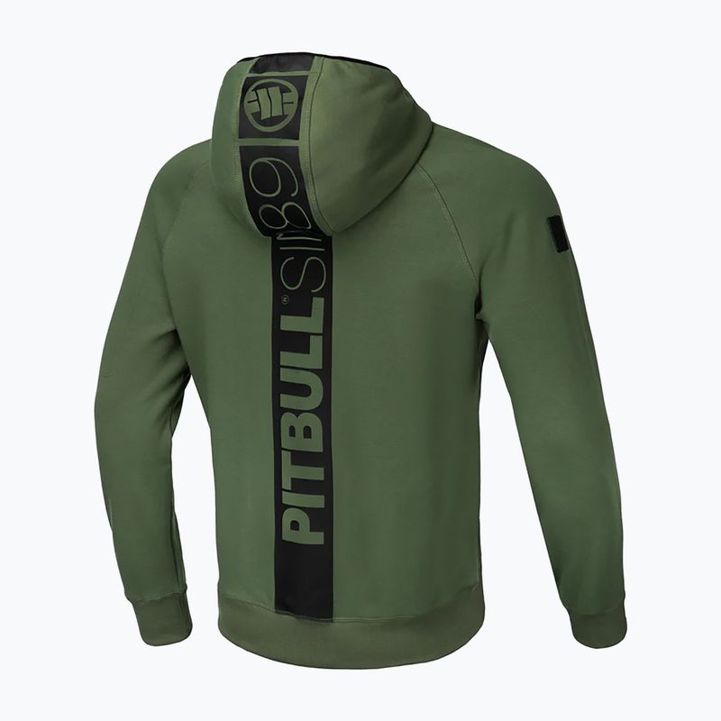 Мъжки суитшърт Pitbull Stafford Hooded olive 8