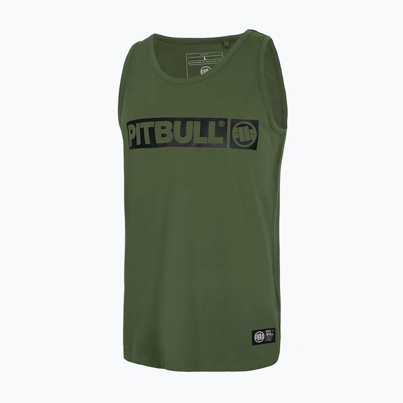 Мъжки потник Pitbull Hilltop Tank Top маслинова тениска 4
