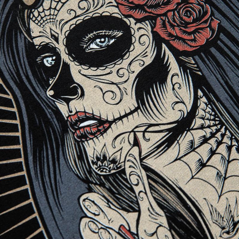 Дамска тениска Pitbull West Coast Santa Muerte black 6