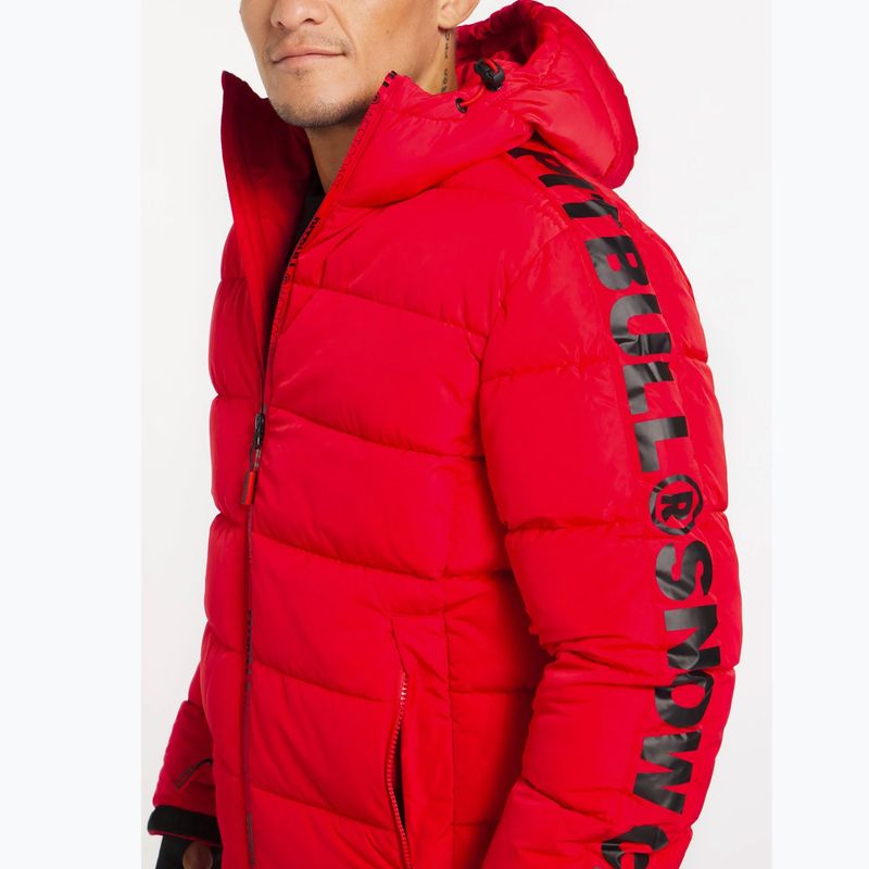 Мъжко пухено яке Pitbull West Coast Airway 4 Padded Hooded Down Jacket red 4