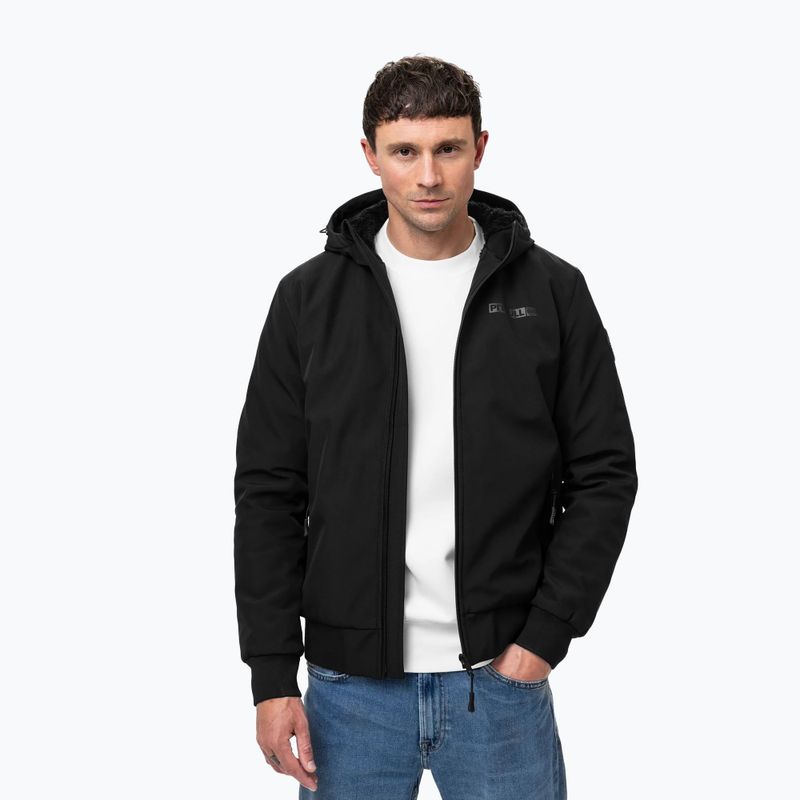 Мъжко зимно яке Pitbull Winter Midway Hooded black