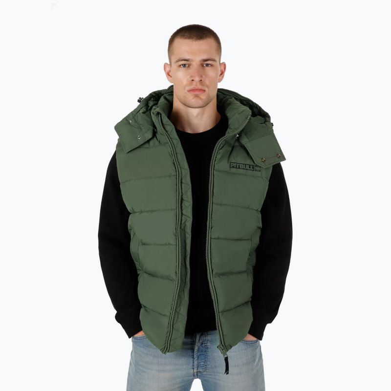 Зимно мъжко яке Pitbull West Coast Perseus Hooded Vest olive