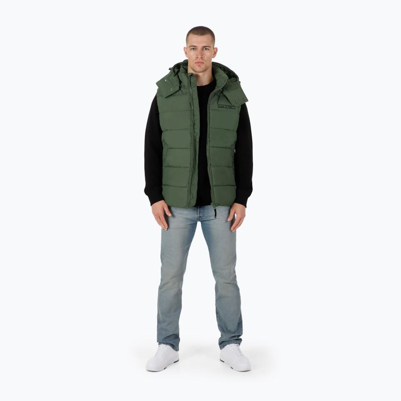 Зимно мъжко яке Pitbull West Coast Perseus Hooded Vest olive 2