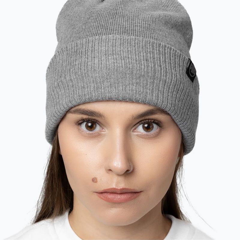 Зимна шапка Pitbull Beanie Small Logo 2 graphite melange 3