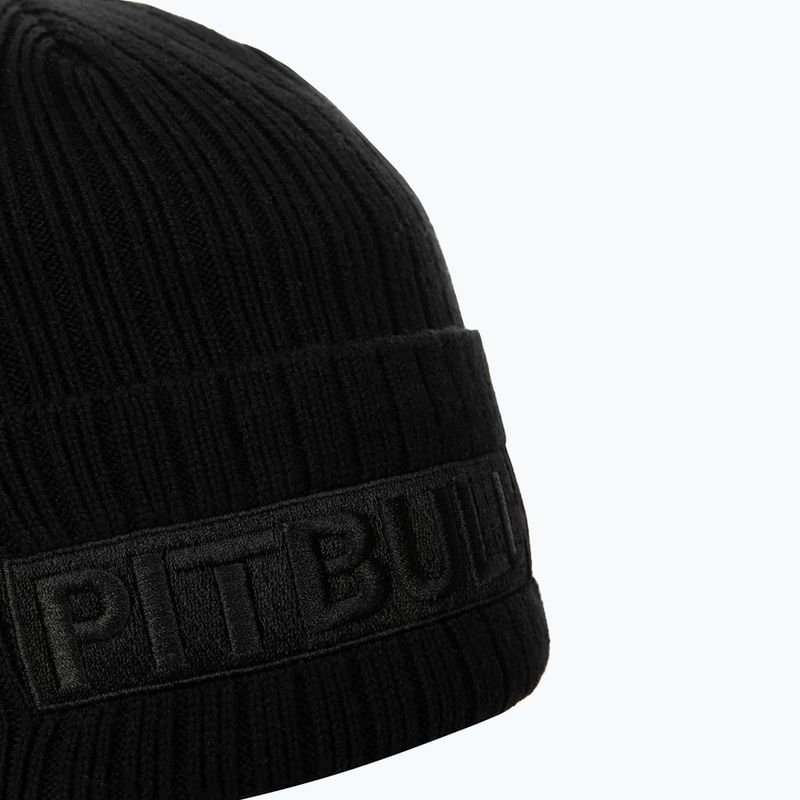 Мъжка зимна шапка Pitbull Beanie Silvas Hilltop black/black 3