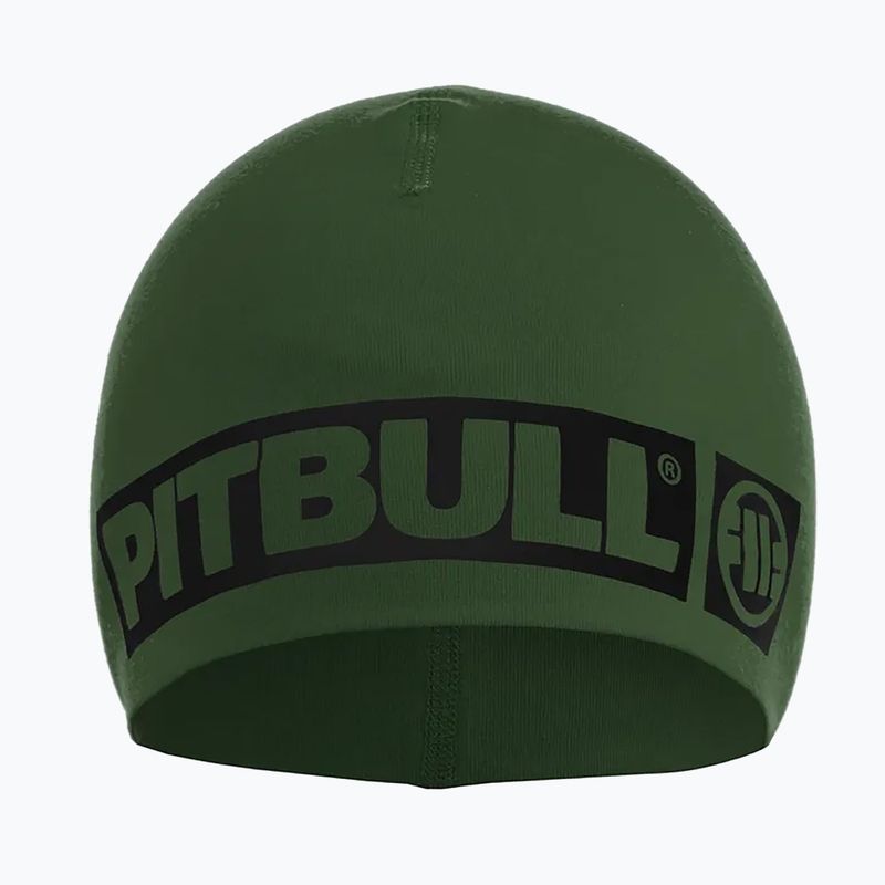 Pitbull West Coast Beanie Hilltop 2 маслинова зимна шапка 2