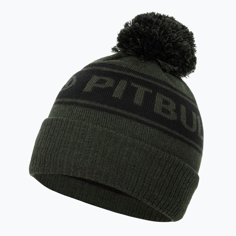 Мъжка зимна шапка Pitbull Beanie Vermel olive/black