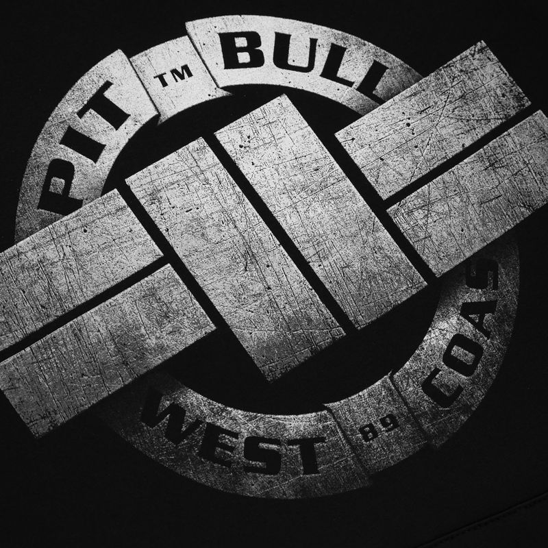 Мъжки потник с качулка Pitbull West Coast Steel Logo черен 4