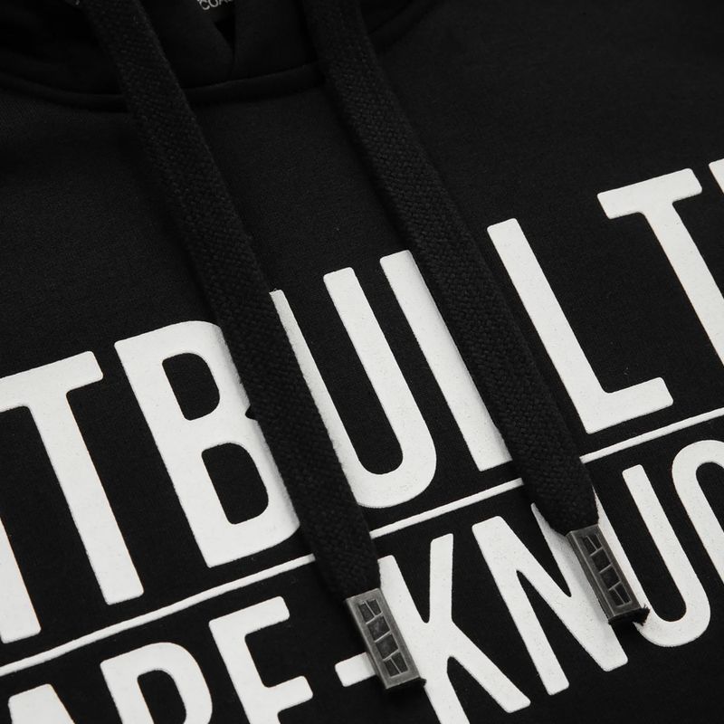 Мъжки потник с качулка Pitbull West Coast Bare Knuckle Hooded black 3