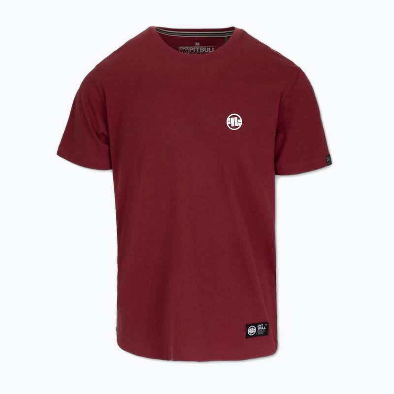 Мъжка тениска с лого Pitbull Small burgundy