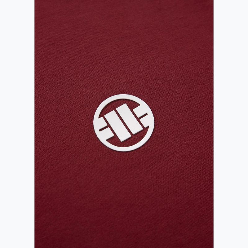 Мъжка тениска с лого Pitbull Small burgundy 4