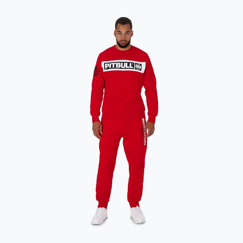 Мъжки суитшърт Pitbull Sherwood Crewneck red 2