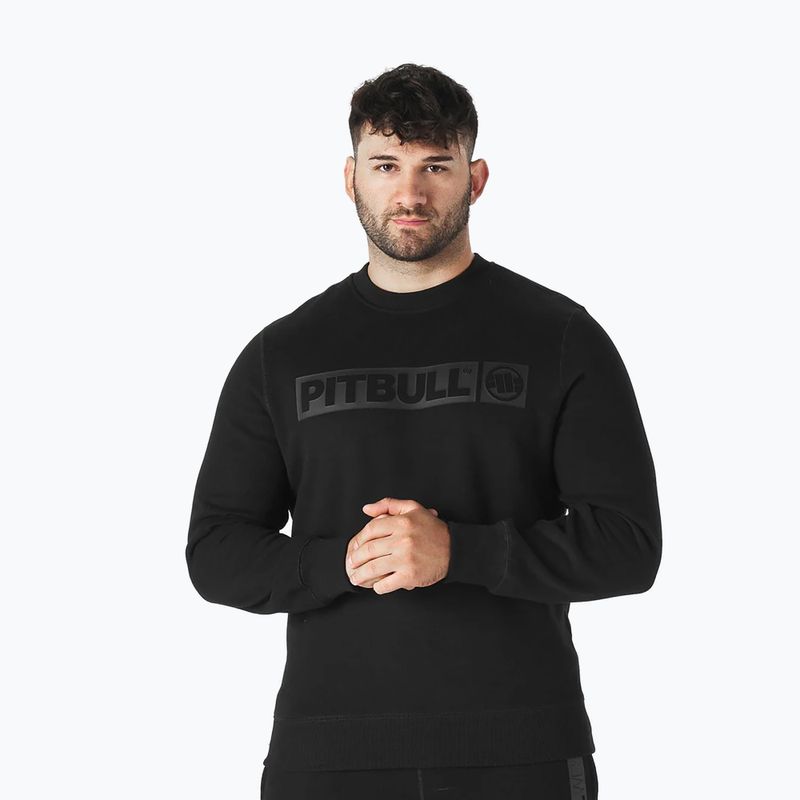 Мъжки суитшърт Pitbull Hilltop Crewneck black