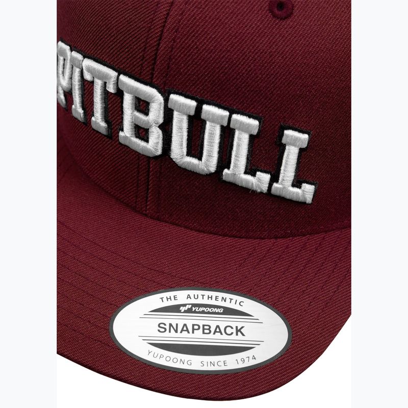 Бейзболна шапка Pitbull West Coast Snapback Cap Pitbull YP Classic Premium burgundy 4