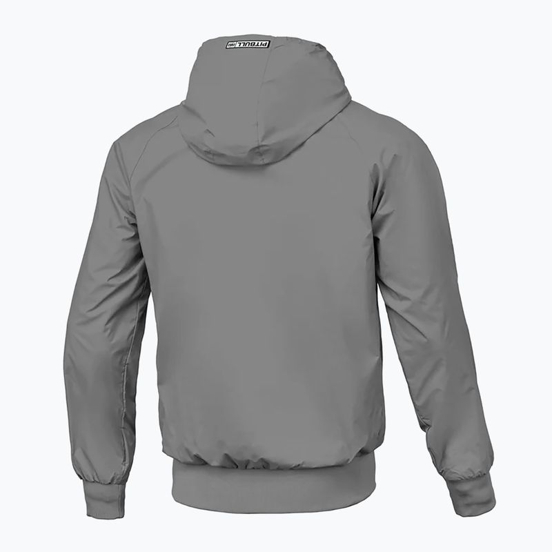Мъжки яке Pitbull West Coast Athletic Logo Hooded Nylon light grey 2